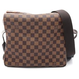 Louis Vuitton Damier Naviglio Shoulder Bag Brown