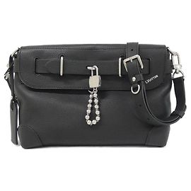 Bolsa de ombro Louis Vuitton Steamer LV Colorado em couro de bezerro Preto