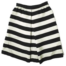Autre Marque IENA Wool Acrylic Skirt Black Beige