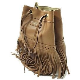 Autre Marque Bolsa de couro 2 em 1 FRINGE CARNIVAL da J&M Davidson Marrom