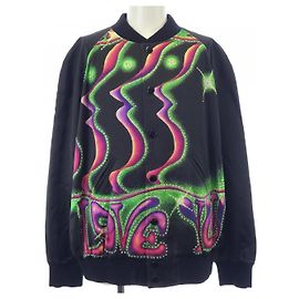 Céline Blouson in cotone CELINE Nero Verde Porpora