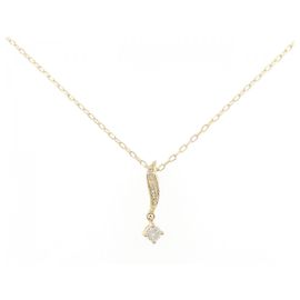 Autre Marque Collier en diamant Au750 Doré