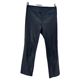 Isabel Marant Schwarze Lederhose Schwarz