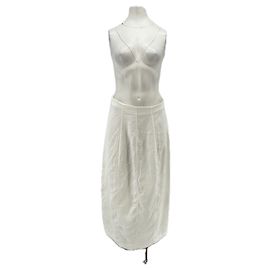 Dagmar Gonna lunga bianca in lino Bianco