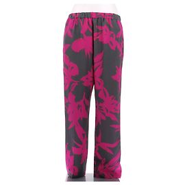 Dries Van Noten Pantalón con estampado rosa Rosa