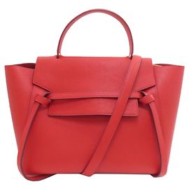 Céline Bolsa de Cinto Celine 2 em 1 Vermelho