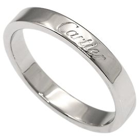 Cartier Platinum 950 Flat Band Ring Other