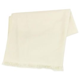 Chal de cachemira Hermès Blanco