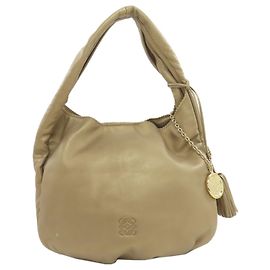 Sac à main en cuir Anagram Loewe pour femmes Doré
