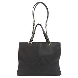 Bolsa 2 em 1 Chanel Coco Mark com hardware dourado Preto