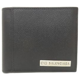 Balenciaga Bi-Fold Geldbörse Schwarz