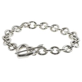 Pulseira de charme em prata com coração e flecha Tiffany & Co. Outro