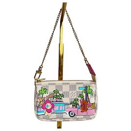 Louis Vuitton Mini Pochette Accessoires "Vivienne Hollywood" – Édition Limitée Rose Blanc