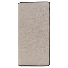 Louis Vuitton Taiga Leather Long Wallet Brown