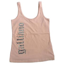Top de algodón rosa John Galliano Rosa