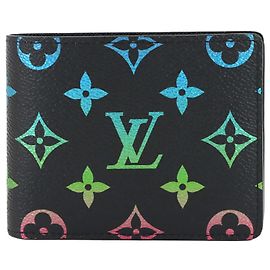 Louis Vuitton Monogram Gradient Bi-fold Wallet Black Multiple colors