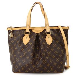 Louis Vuitton Monogram Palermo PM Tote Bag Brown Monogram