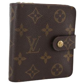 LOUIS VUITTON Monogram Compact Zip Wallet M61667 LV Auth AMZ571 Monogram