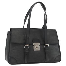 LOUIS VUITTON Sac à main Epi Segur MM Noir M58862 LV Auth ka3751 Noir