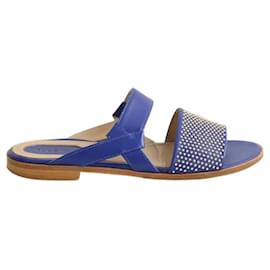 Elie Saab Blaue Sandalen Blau