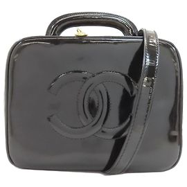 Chanel Vanity Case Handbag Black