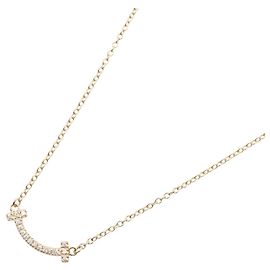 Collier Mini Diamant T Smile de Tiffany & Co. Doré Autre