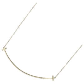 Collier Large T Smile de Tiffany & Co. Doré