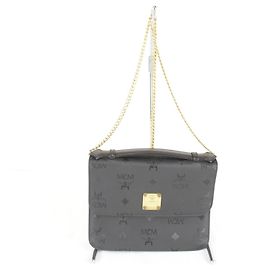 Bolso mini de cadena 2 en 1 MCM Visetos Negro