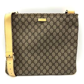 Borsa a spalla GG Supreme gialla Gucci Giallo