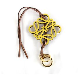 Charm per borsa in pelle gialla Loewe Giallo