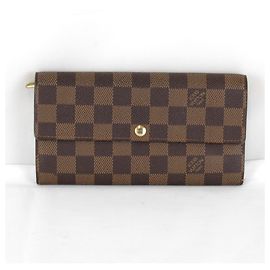 Carteira Longa Sarah da Louis Vuitton Marrom