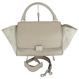 Céline Sac Trapeze Petit Celine Beige