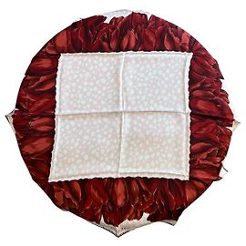 Foulard in seta rosa e rossa Dior Altro