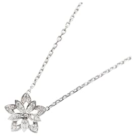 Van Cleef & Arpels Lotus Diamond Mini Necklace Silvery Other