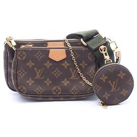 Borsa a Spalla Multi Pochette Accessoires Louis Vuitton Marrone Cachi
