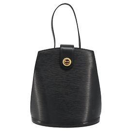 Sac à épaule Cluny Louis Vuitton en cuir Epi Noir