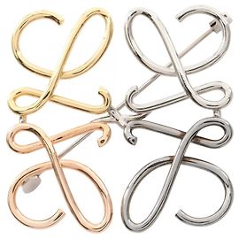 Spilla Anagramma Loewe Argento Multicolore D'oro