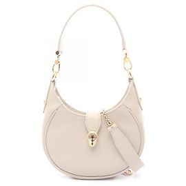 Bulgari Graue Lederhandtasche Bvlgari Serpenti Ellipse Braun