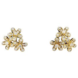 Boucles d'oreilles Van Cleef & Arpels, "Socrate", or jaune, diamants.  Autre
