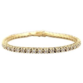 Autre Marque Bracciale a linea in oro giallo e diamanti. Altro