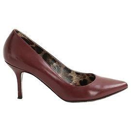 Dolce & Gabbana Burgundy heels Dark red