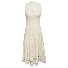 Robe en coton eyelet blanche Jolie de Veronica Beard Blanc
