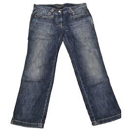 Jeans Dolce & Gabbana con corazones rosas Azul