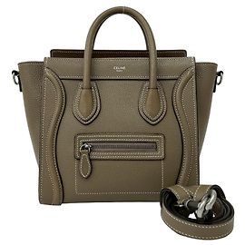 Céline CELINE Luggage Nano Shopper Lederhandtasche Beige