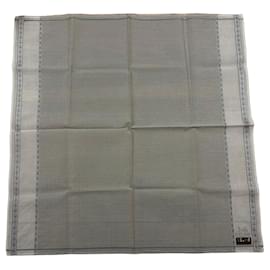 Pañuelo de algodón Céline Blanco Gris Blanco Gris