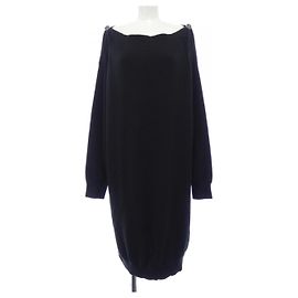 Hermès Vestido de seda y cachemira Hermes 3H2515D6 Negro