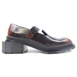 Autre Marque Dr. Martens Leather Shoes Black Red