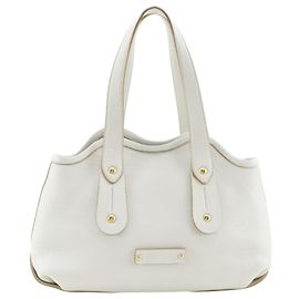 Salvatore Ferragamo Ferragamo White Leather Tote White