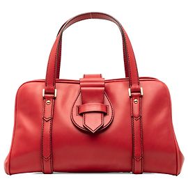 Valentino Red Leather Handbag Red