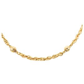 Collier à charms en forme de boule plaqué or Chanel Doré